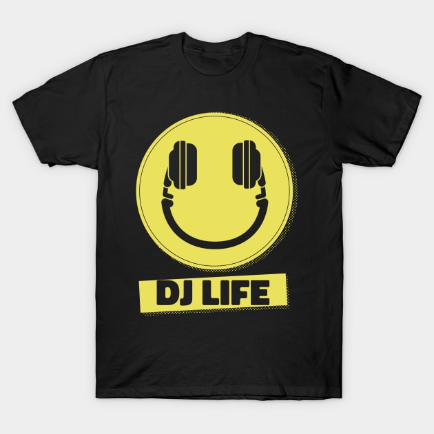 DJ LIFE SMILEY T-Shirt by madeinchorley